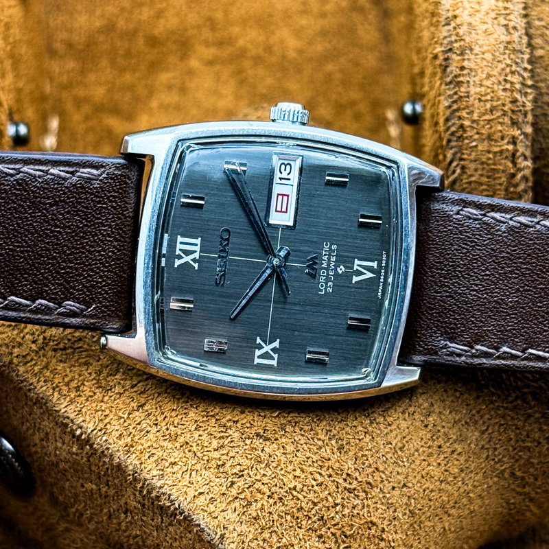 Seiko Seiko - Lord Matic 黒月 (Kokuzuki) – Black Moon - No reserve price - 5606-5000 - Men - 1971 vintage watch - image 12