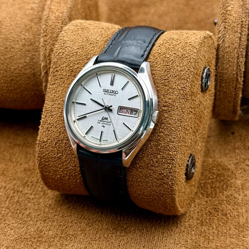 Seiko Seiko - LM Special 'Linen Dial' 光精 (Kōsei) – Light Essence - No Reserve Price - 5206-6061 - Men - 1972 vintage watch - image 7