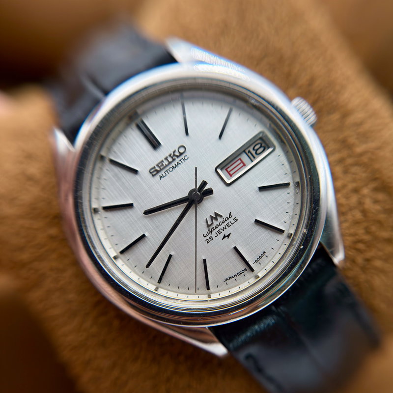 Seiko Seiko - LM Special 'Linen Dial' 光精 (Kōsei) – Light Essence - No Reserve Price - 5206-6061 - Men - 1972 vintage watch - image 15