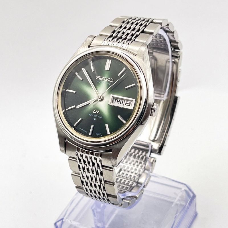 Seiko Seiko - Lord Matic "Green Starburst Dial" 褪影 (Tai’ei) – Faded Shadow - No Reserve Price - 5606-7260 - Men - 1972 vintage watch - image 1