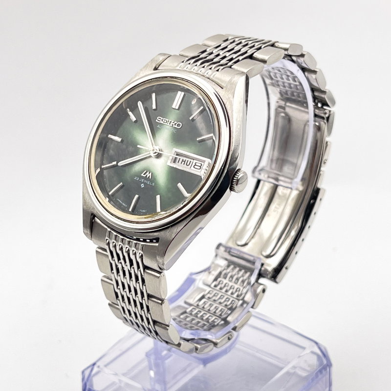 Seiko Seiko - Lord Matic "Green Starburst Dial" 褪影 (Tai’ei) – Faded Shadow - No Reserve Price - 5606-7260 - Men - 1972 vintage watch - image 2