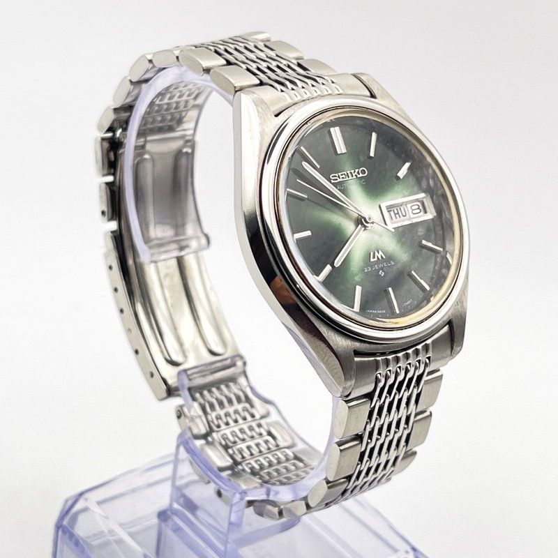 Seiko Seiko - Lord Matic "Green Starburst Dial" 褪影 (Tai’ei) – Faded Shadow - No Reserve Price - 5606-7260 - Men - 1972 vintage watch - image 4