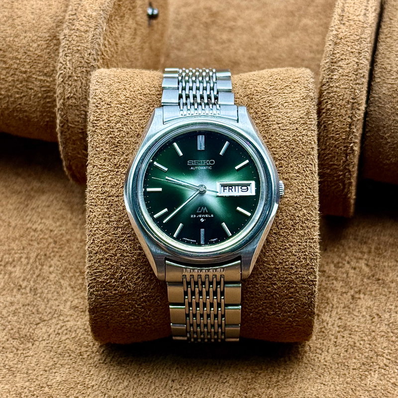Seiko Seiko - Lord Matic "Green Starburst Dial" 褪影 (Tai’ei) – Faded Shadow - No Reserve Price - 5606-7260 - Men - 1972 vintage watch - image 9
