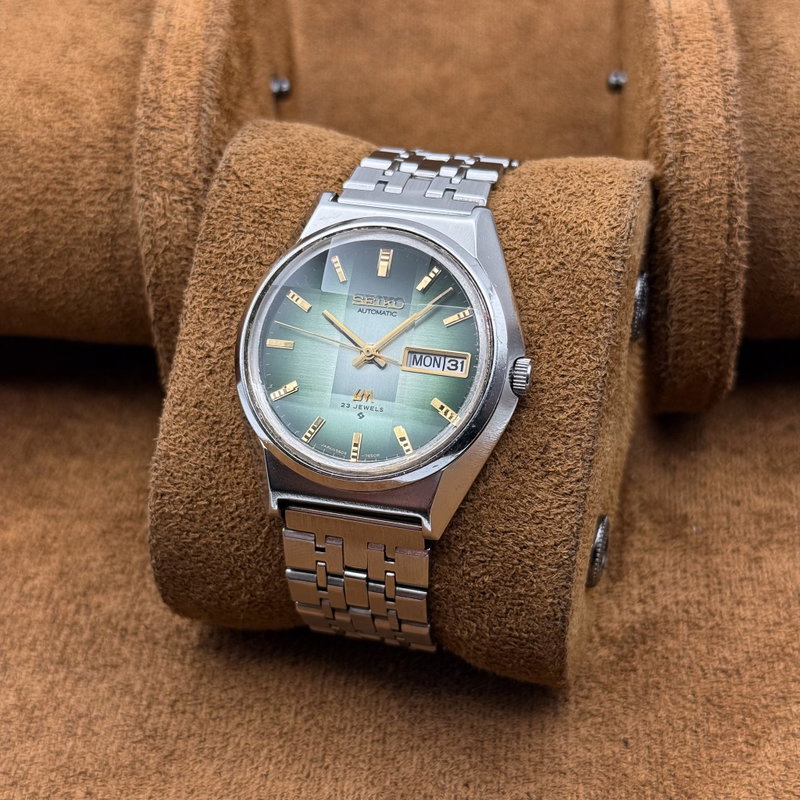 Seiko Seiko - LM "Gradient Green Sunburst" 理光 (Rikō) – Logical Light - No reserve price - 5606-7310 - Men - 1975 vintage watch - image 6