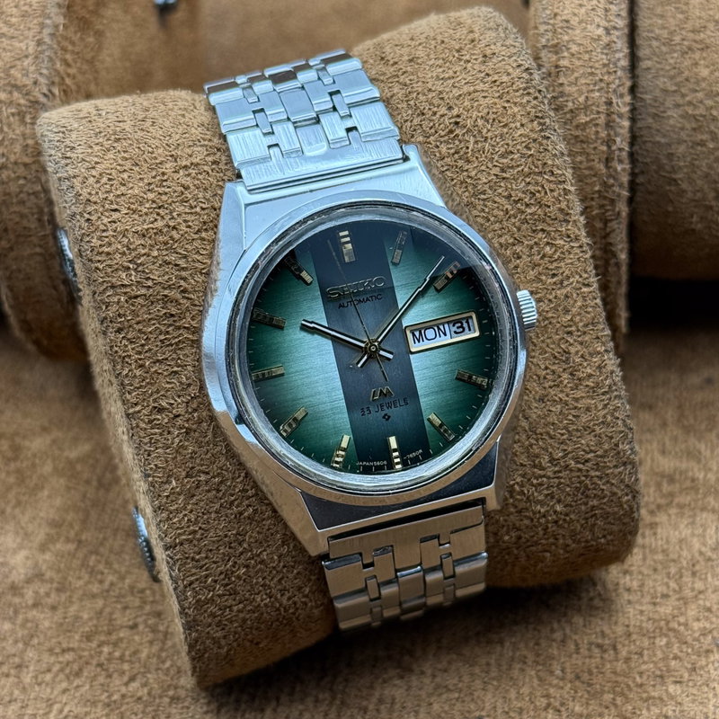 Seiko Seiko - LM "Gradient Green Sunburst" 理光 (Rikō) – Logical Light - No reserve price - 5606-7310 - Men - 1975 vintage watch - image 11