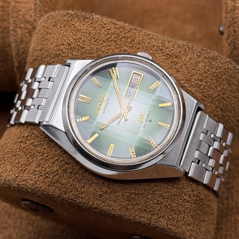 Seiko Seiko - LM "Gradient Green Sunburst" 理光 (Rikō) – Logical Light - No reserve price - 5606-7310 - Men - 1975 vintage watch - image 5