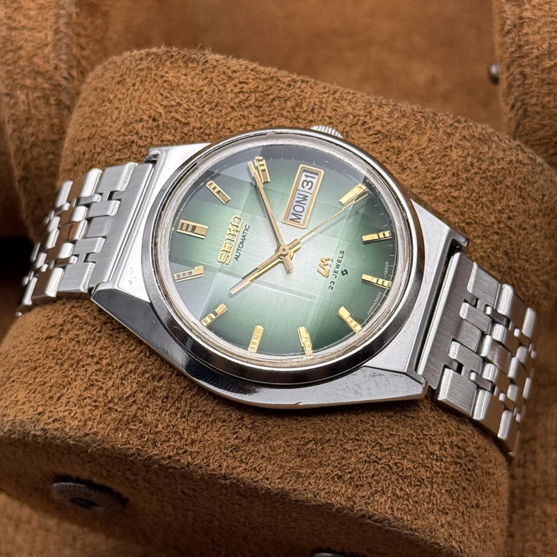 Seiko Seiko - LM "Gradient Green Sunburst" 理光 (Rikō) – Logical Light - No reserve price - 5606-7310 - Men - 1975 vintage watch - image 14