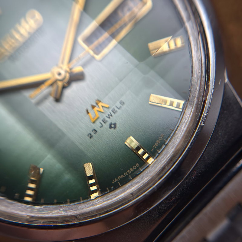 Seiko Seiko - LM "Gradient Green Sunburst" 理光 (Rikō) – Logical Light - No reserve price - 5606-7310 - Men - 1975 vintage watch - image 20