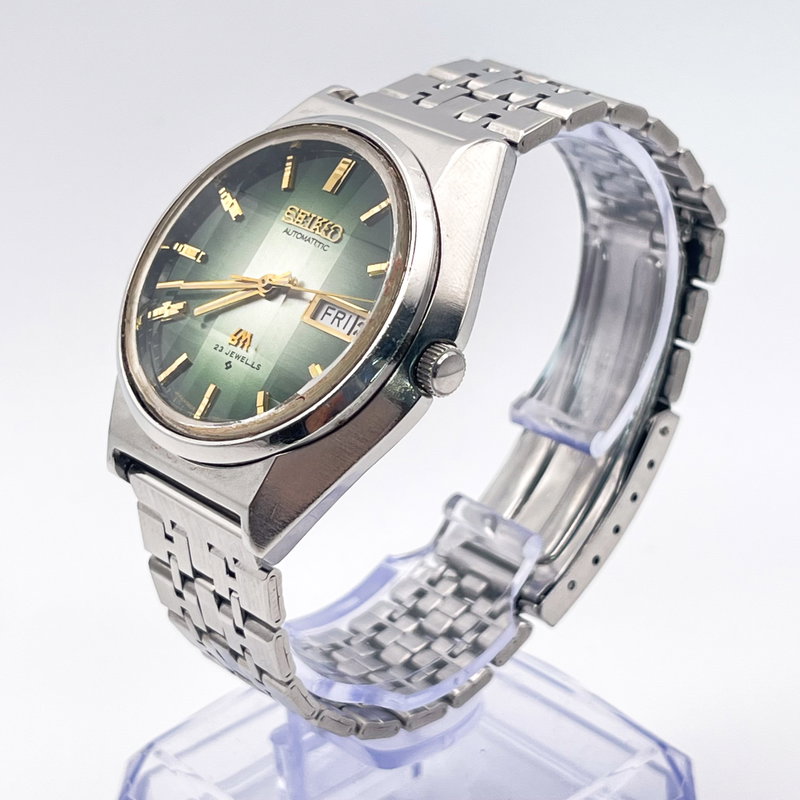 Seiko Seiko - LM "Gradient Green Sunburst" 理光 (Rikō) – Logical Light - No reserve price - 5606-7310 - Men - 1975 vintage watch - image 3