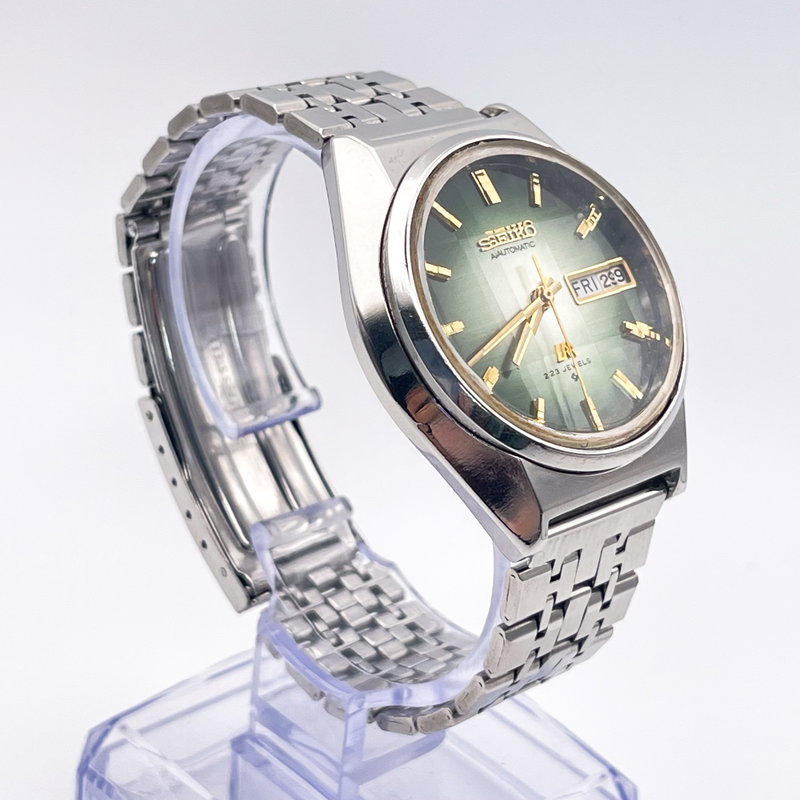 Seiko Seiko - LM "Gradient Green Sunburst" 理光 (Rikō) – Logical Light - No reserve price - 5606-7310 - Men - 1975 vintage watch - image 4