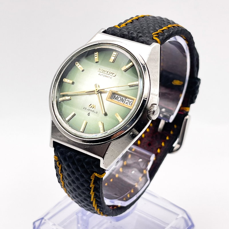 Seiko Seiko - LM "Gradient Green Sunburst" 翠光 (Sui Kō) – Emerald Light - No reserve price - 5606-7310 - Men - 1973 vintage watch - image 2