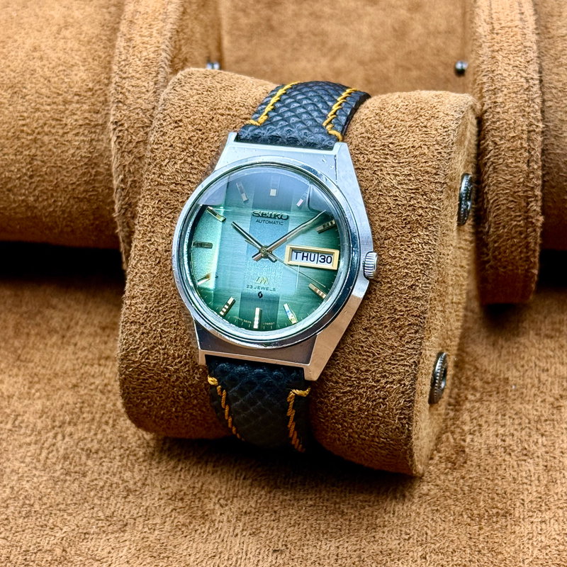 Seiko Seiko - LM "Gradient Green Sunburst" 翠光 (Sui Kō) – Emerald Light - No reserve price - 5606-7310 - Men - 1973 vintage watch - image 10