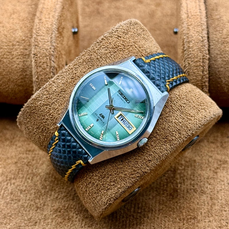 Seiko Seiko - LM "Gradient Green Sunburst" 翠光 (Sui Kō) – Emerald Light - No reserve price - 5606-7310 - Men - 1973 vintage watch - image 11