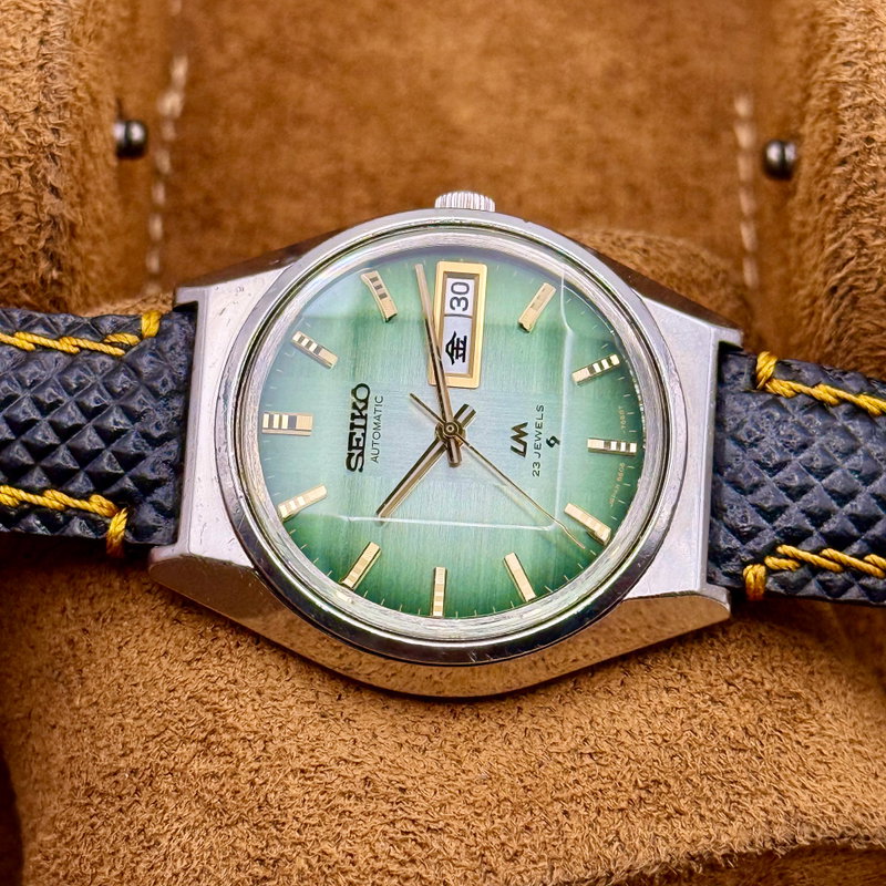 Seiko Seiko - LM "Gradient Green Sunburst" 翠光 (Sui Kō) – Emerald Light - No reserve price - 5606-7310 - Men - 1973 vintage watch - image 20