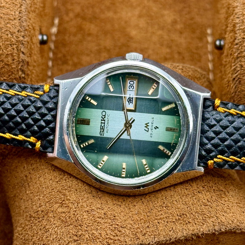 Seiko Seiko - LM "Gradient Green Sunburst" 翠光 (Sui Kō) – Emerald Light - No reserve price - 5606-7310 - Men - 1973 vintage watch - image 22
