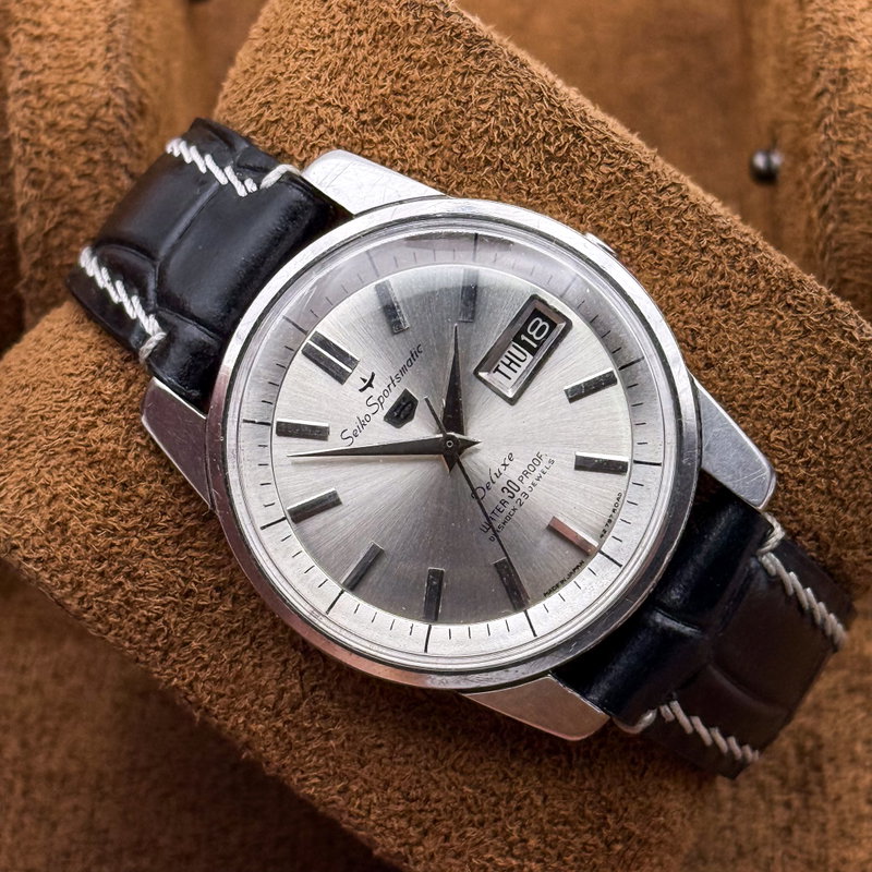 Seiko Seiko - Sportsmatic Deluxe 麗晶 (Reishō) – Graceful Crystal - No reserve price - 427990 - Men - 1964 vintage watch - image 13