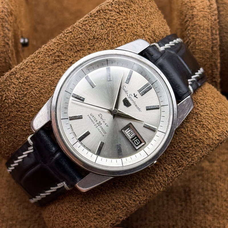 Seiko Seiko - Sportsmatic Deluxe 麗晶 (Reishō) – Graceful Crystal - No reserve price - 427990 - Men - 1964 vintage watch - image 14