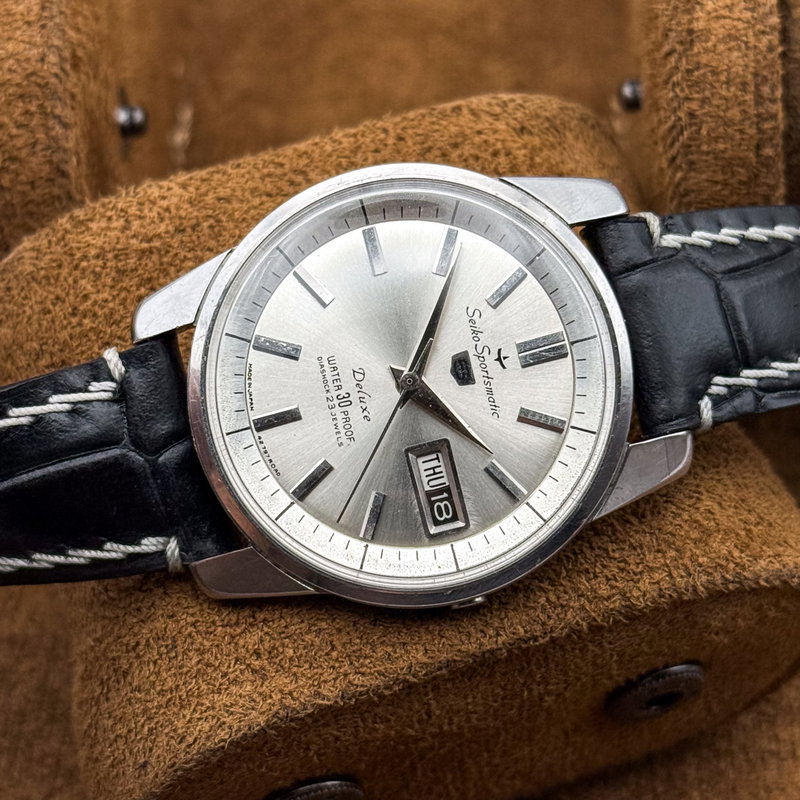 Seiko Seiko - Sportsmatic Deluxe 麗晶 (Reishō) – Graceful Crystal - No reserve price - 427990 - Men - 1964 vintage watch - image 18