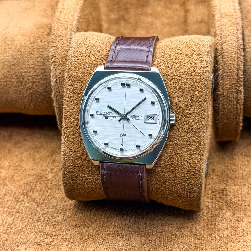 Seiko Seiko - Lord Matic 銀寂 – Ginjaku – Silent Silver - No reserve price - 5606-7100 - Men - 1969 vintage watch - image 4