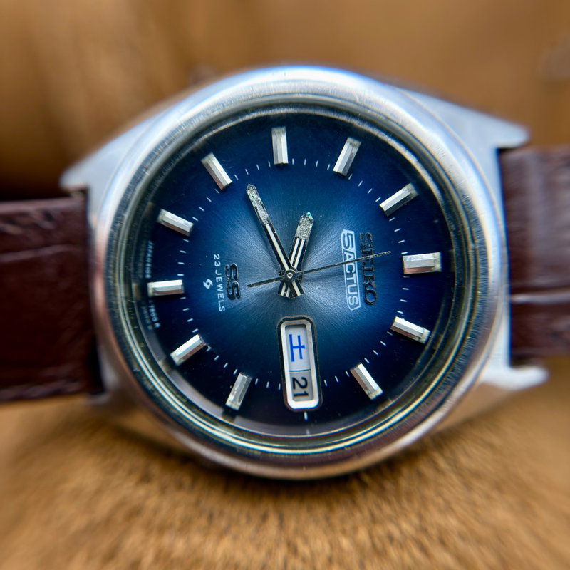 Seiko Seiko - 5Actus SS 蒼影 (Sōei) – Blue Shadow - Ingen mindstepris - 6106-7520 - Men - 1972 vintage watch - image 21