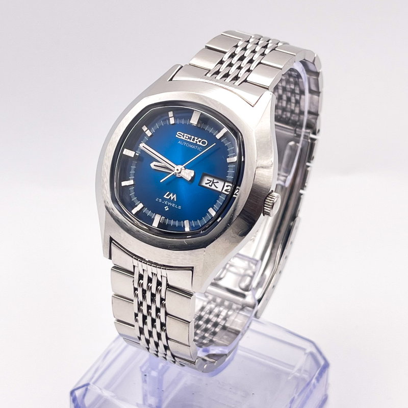 Seiko Seiko - Lord Matic "Blue Sunburst" 螺光 – Rako – Spiral Light - No reserve price - 5606-5140 - Men - 1973 vintage watch - image 1