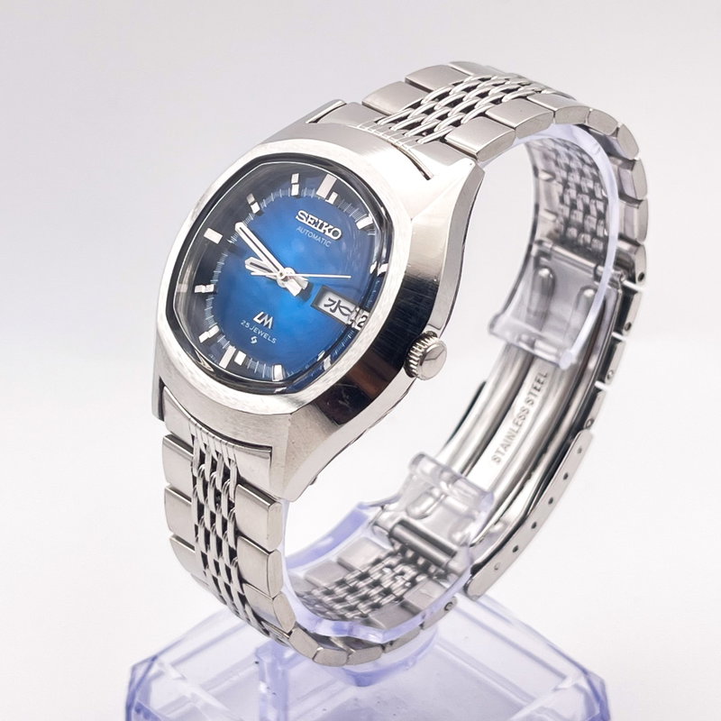 Seiko Seiko - Lord Matic "Blue Sunburst" 螺光 – Rako – Spiral Light - No reserve price - 5606-5140 - Men - 1973 vintage watch - image 2