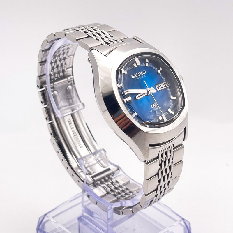Seiko Seiko - Lord Matic "Blue Sunburst" 螺光 – Rako – Spiral Light - No reserve price - 5606-5140 - Men - 1973 vintage watch - image 4