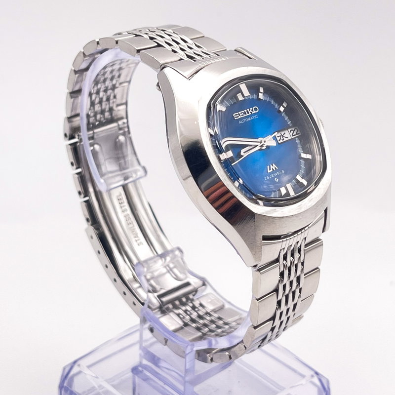 Seiko Seiko - Lord Matic "Blue Sunburst" 螺光 – Rako – Spiral Light - No reserve price - 5606-5140 - Men - 1973 vintage watch - image 5