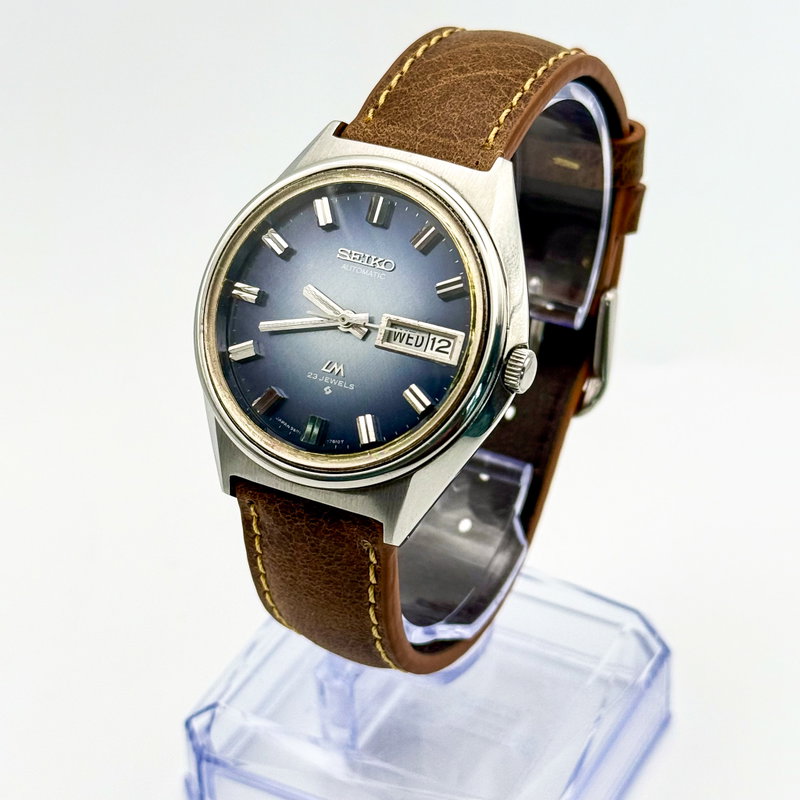 Seiko Seiko - LM “Brushed Blue Sunburst” 青嵐 (Ao Arashi) – Blue Storm - No Reserve Price - 5606-7071 - Men - 1972 vintage watch - image 2