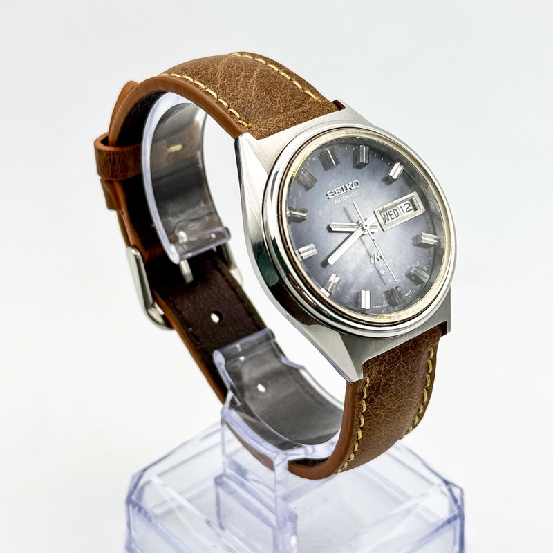 Seiko Seiko - LM “Brushed Blue Sunburst” 青嵐 (Ao Arashi) – Blue Storm - No Reserve Price - 5606-7071 - Men - 1972 vintage watch - image 5