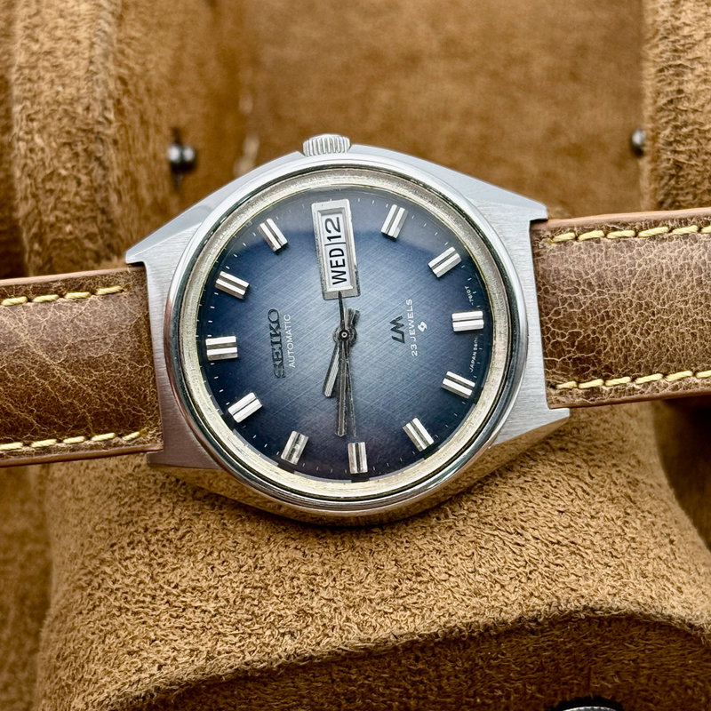 Seiko Seiko - LM “Brushed Blue Sunburst” 青嵐 (Ao Arashi) – Blue Storm - No Reserve Price - 5606-7071 - Men - 1972 vintage watch - image 1