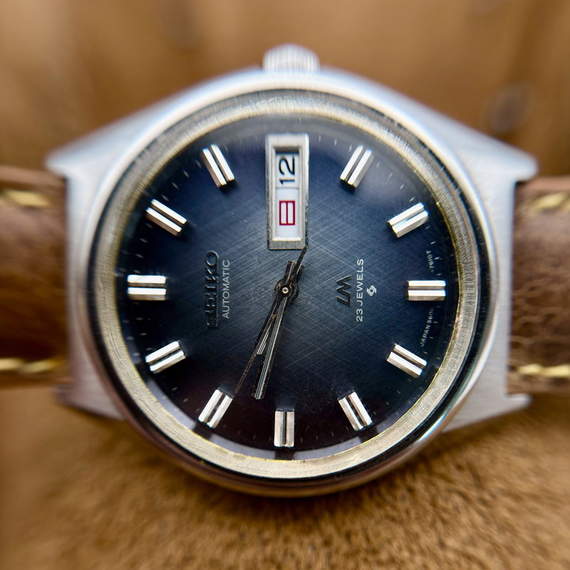 Seiko Seiko - LM “Brushed Blue Sunburst” 青嵐 (Ao Arashi) – Blue Storm - No Reserve Price - 5606-7071 - Men - 1972 vintage watch - image 20