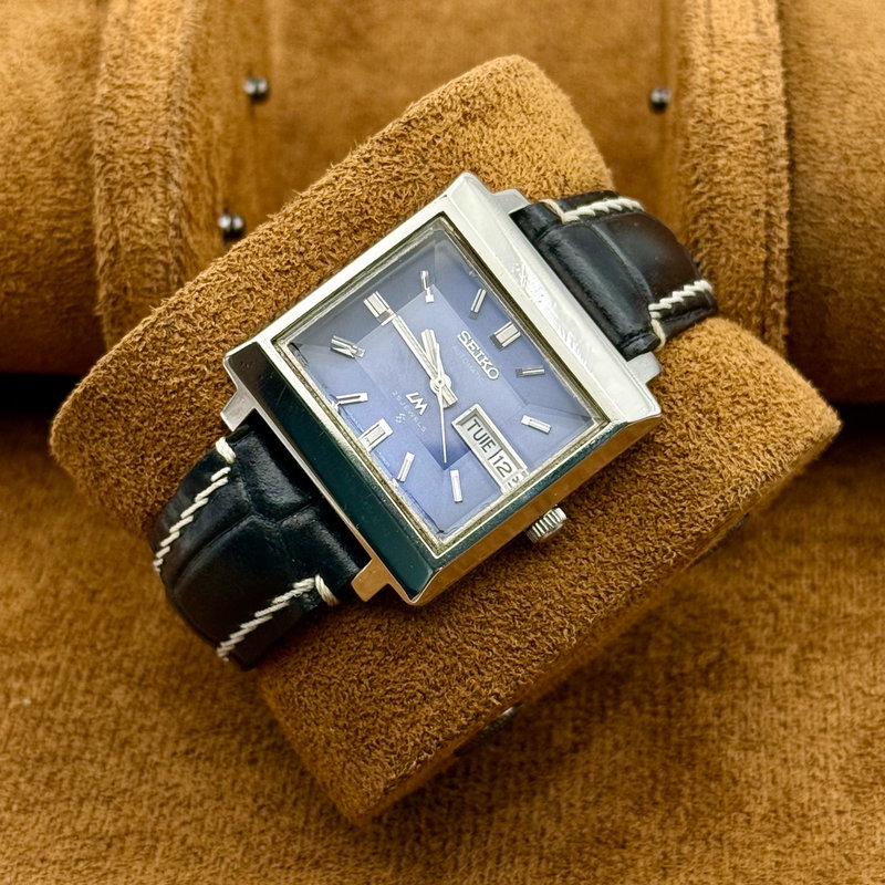 Seiko Seiko - Seiko LM "Gradient Blue Sunburst" 反光 (Hankō) – Reflected Light - No Reserve Price - 5606-5080 - Men - 1972 vintage watch - image 10