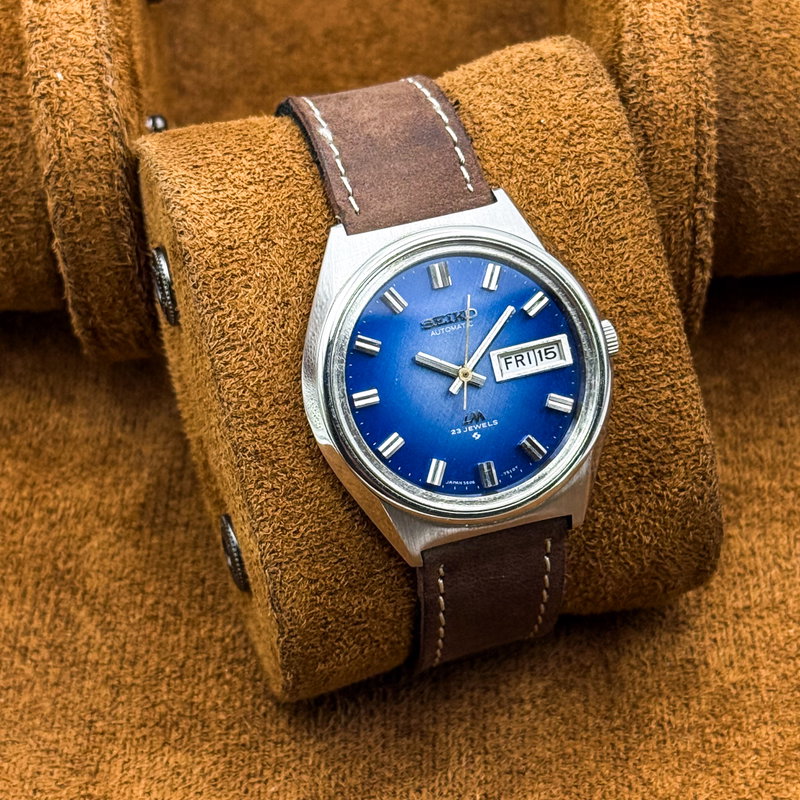 Seiko Seiko - Lord Matic 蒼幻 (Sōgen) – Blue Illusion - No Reserve Price - 5606-7260 - Men - 1973 vintage watch - image 8
