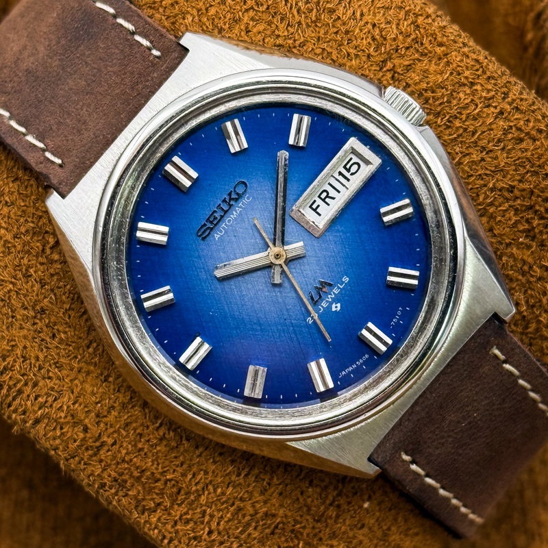 Seiko Seiko - Lord Matic 蒼幻 (Sōgen) – Blue Illusion - No Reserve Price - 5606-7260 - Men - 1973 vintage watch - image 9