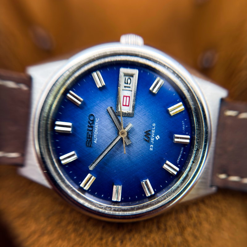 Seiko Seiko - Lord Matic 蒼幻 (Sōgen) – Blue Illusion - No Reserve Price - 5606-7260 - Men - 1973 vintage watch - image 13