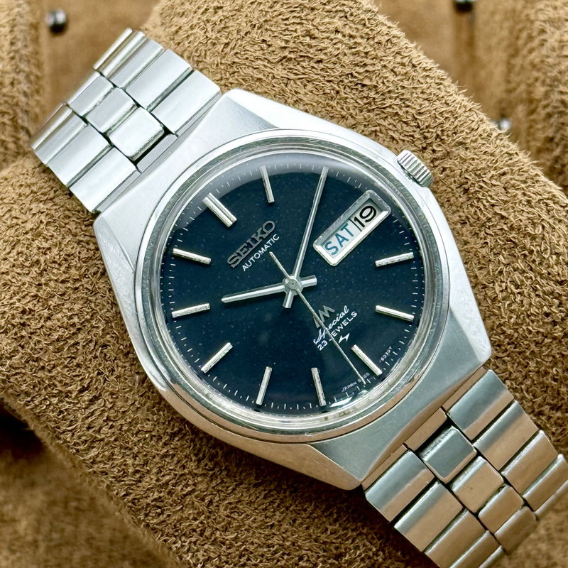 Seiko Seiko - LM Special "Dark Blue Sunburst" 微霧 (Bimu) – Faint Mist - No Reserve Price - 5206-6051 - Men - 1972 vintage watch - image 11