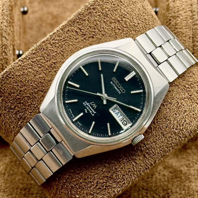 Seiko Seiko - LM Special "Dark Blue Sunburst" 微霧 (Bimu) – Faint Mist - No Reserve Price - 5206-6051 - Men - 1972 vintage watch - image 12