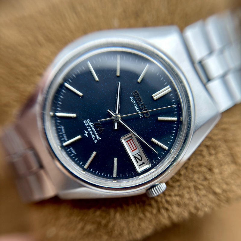 Seiko Seiko - LM Special "Dark Blue Sunburst" 微霧 (Bimu) – Faint Mist - No Reserve Price - 5206-6051 - Men - 1972 vintage watch - image 17