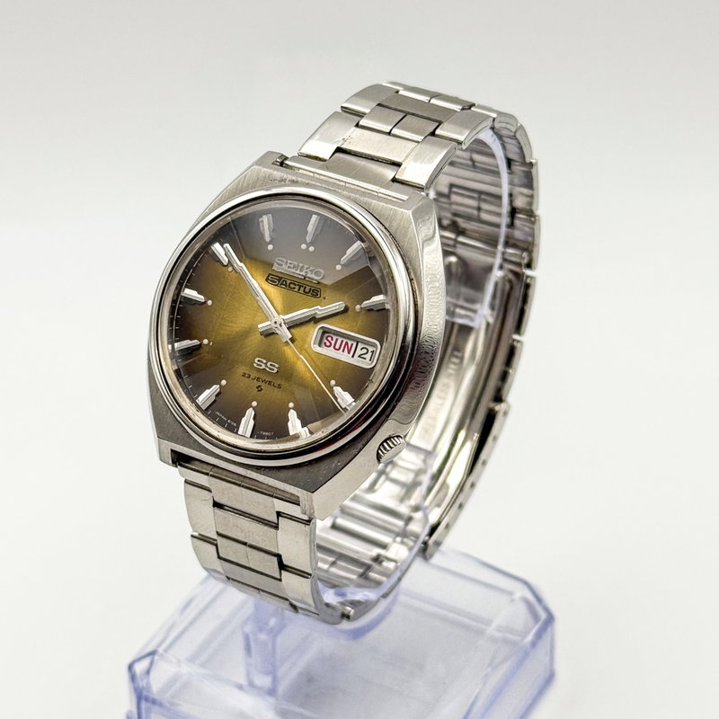 Seiko Seiko - 5Actus SS "Gradient Golden Sunburst" 柔金 (Jūkin) – Gentle Gold - No reserve price - 6106-7700 - Men - 1974 vintage watch - image 2
