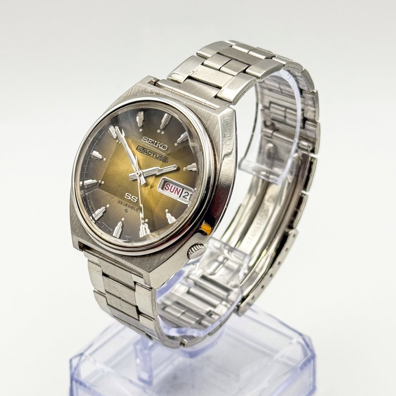 Seiko Seiko - 5Actus SS "Gradient Golden Sunburst" 柔金 (Jūkin) – Gentle Gold - No reserve price - 6106-7700 - Men - 1974 vintage watch - image 3