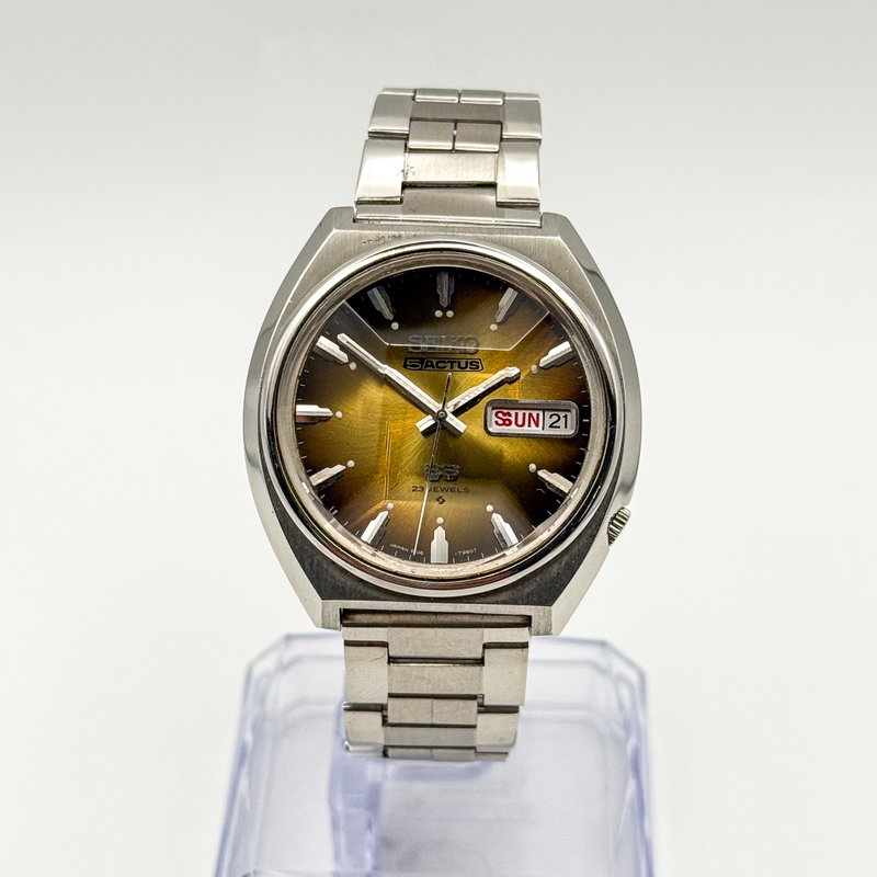 Seiko Seiko - 5Actus SS "Gradient Golden Sunburst" 柔金 (Jūkin) – Gentle Gold - No reserve price - 6106-7700 - Men - 1974 vintage watch - image 4