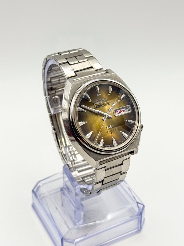 Seiko Seiko - 5Actus SS "Gradient Golden Sunburst" 柔金 (Jūkin) – Gentle Gold - No reserve price - 6106-7700 - Men - 1974 vintage watch - image 5