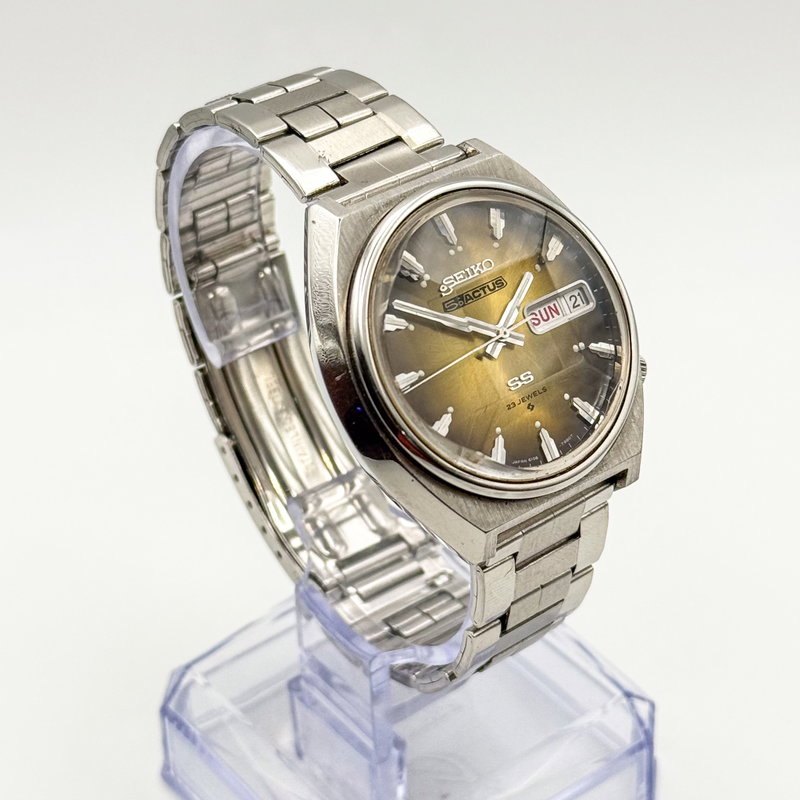 Seiko Seiko - 5Actus SS "Gradient Golden Sunburst" 柔金 (Jūkin) – Gentle Gold - No reserve price - 6106-7700 - Men - 1974 vintage watch - image 6