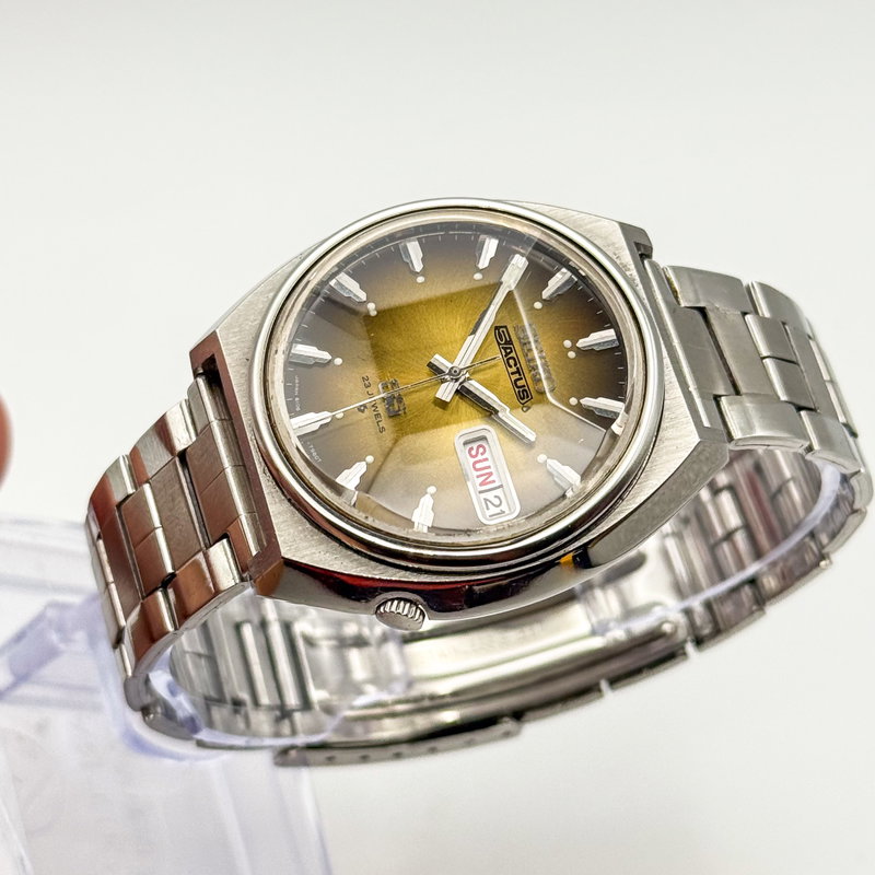 Seiko Seiko - 5Actus SS "Gradient Golden Sunburst" 柔金 (Jūkin) – Gentle Gold - No reserve price - 6106-7700 - Men - 1974 vintage watch - image 11