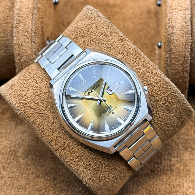 Seiko Seiko - 5Actus SS "Gradient Golden Sunburst" 柔金 (Jūkin) – Gentle Gold - No reserve price - 6106-7700 - Men - 1974 vintage watch - image 14