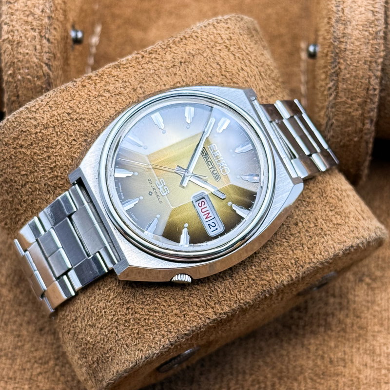 Seiko Seiko - 5Actus SS "Gradient Golden Sunburst" 柔金 (Jūkin) – Gentle Gold - No reserve price - 6106-7700 - Men - 1974 vintage watch - image 15