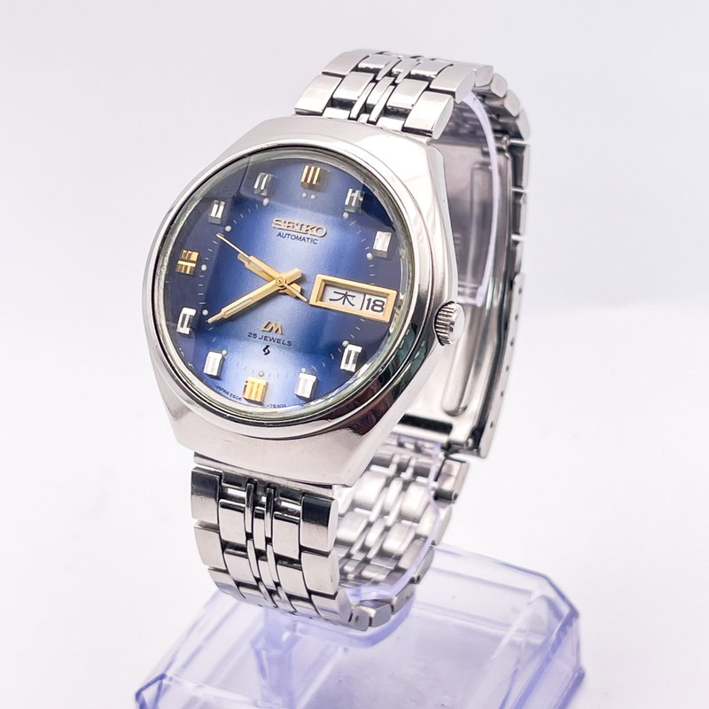 Seiko Seiko - LM "Gradient Blue Sunburst" 青嵐 (Ao Arashi) – Blue Storm - No Reserve Price - 5606-7191 - Men - 1973 vintage watch - image 7