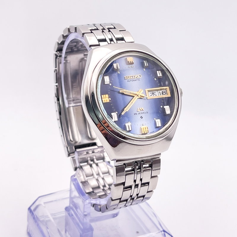 Seiko Seiko - LM "Gradient Blue Sunburst" 青嵐 (Ao Arashi) – Blue Storm - No Reserve Price - 5606-7191 - Men - 1973 vintage watch - image 8