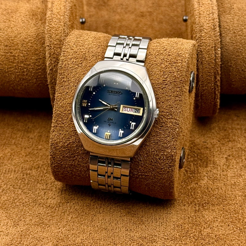 Seiko Seiko - LM "Gradient Blue Sunburst" 青嵐 (Ao Arashi) – Blue Storm - No Reserve Price - 5606-7191 - Men - 1973 vintage watch - image 9